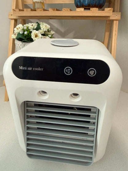 Portable Mini Air Cooler with Humidifier (USB Powered)