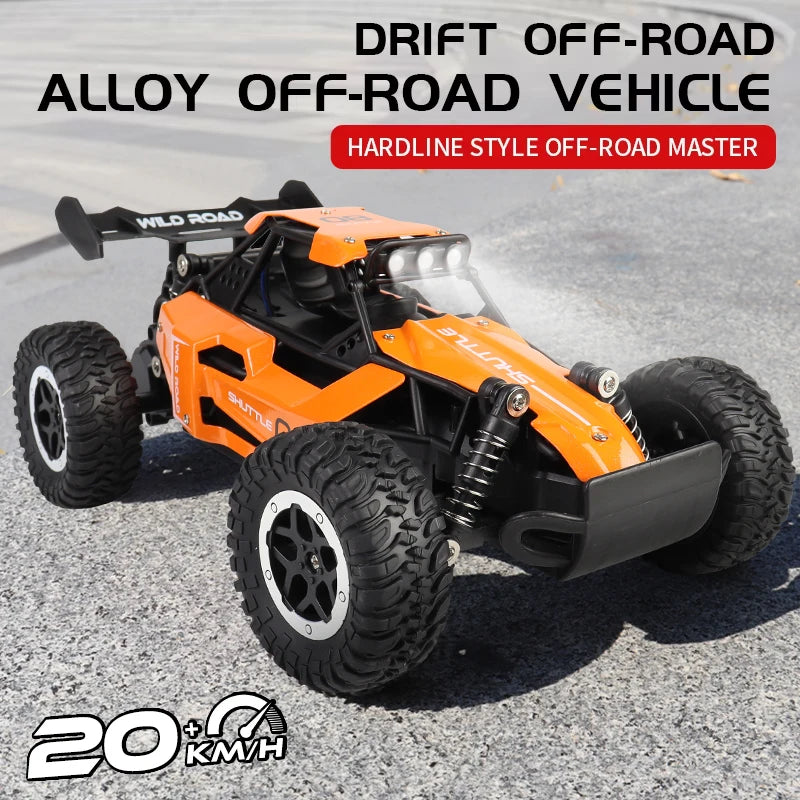 High-Speed All-Terrain RC Car with LED Lights