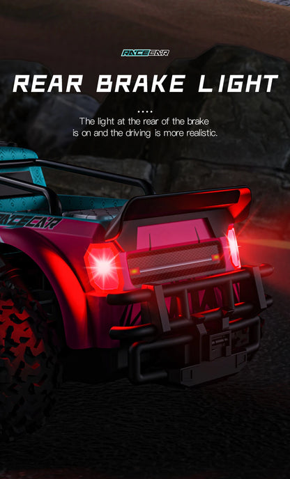 High-Speed All-Terrain RC Car with LED Lights