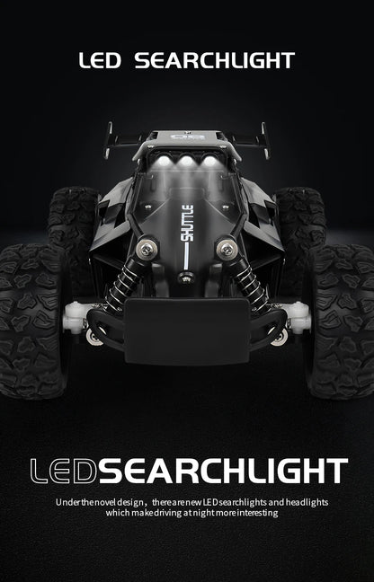 High-Speed All-Terrain RC Car with LED Lights