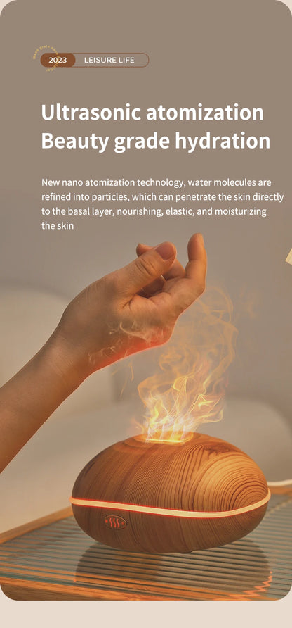 Ultrasonic Wood Design Aroma Diffuser