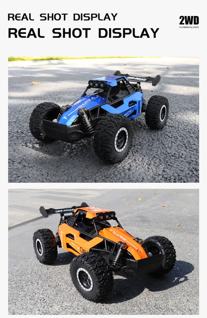 High-Speed All-Terrain RC Car with LED Lights