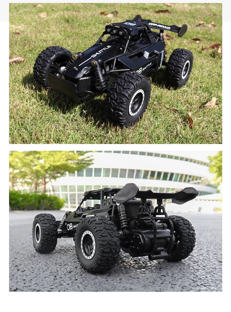 High-Speed All-Terrain RC Car with LED Lights