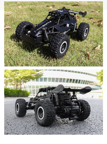 High-Speed All-Terrain RC Car with LED Lights