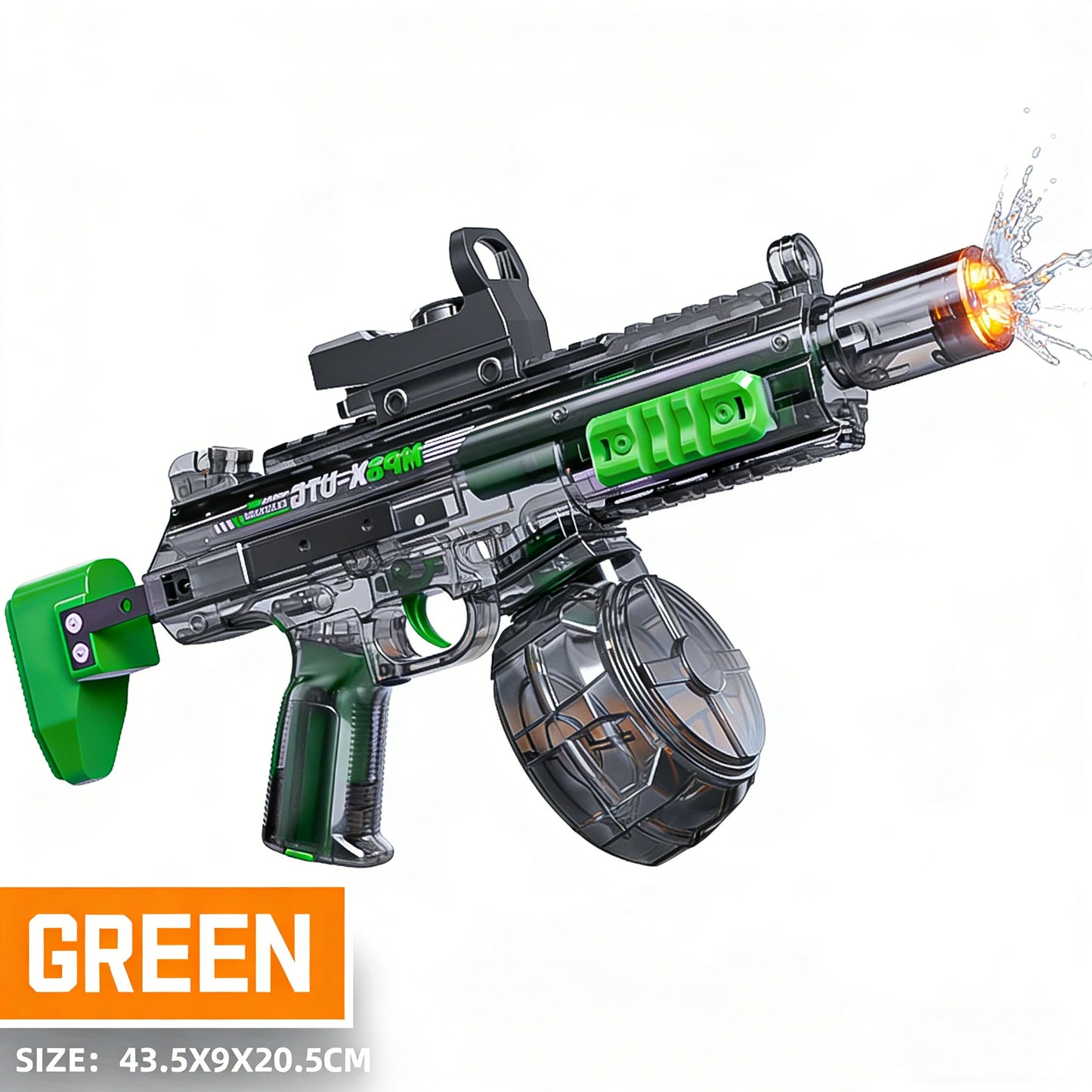 Electric Water Gun with Recoil & LED Lights