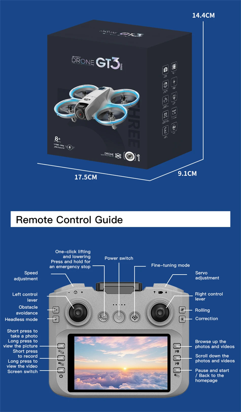 GT3 Max Pro Drone with 8K Camera & GPS