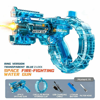 Electric Water Gun with Recoil & LED Lights
