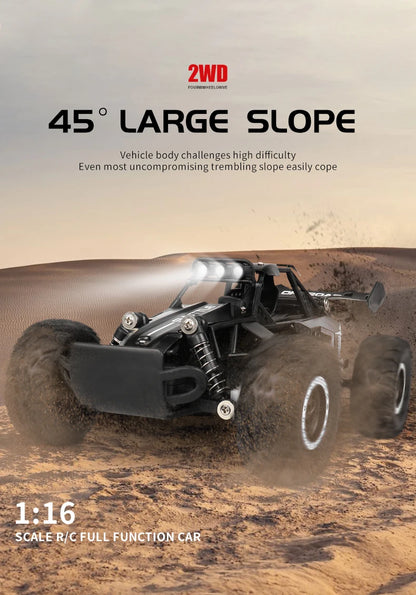 High-Speed All-Terrain RC Car with LED Lights