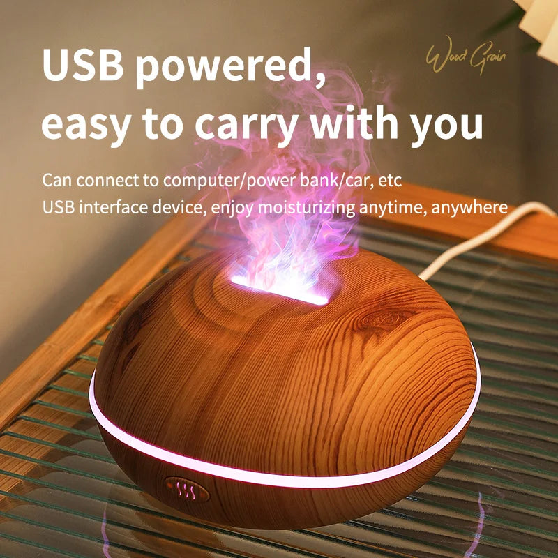 Ultrasonic Wood Design Aroma Diffuser