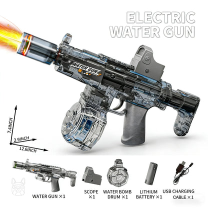 Electric Water Gun with Recoil & LED Lights