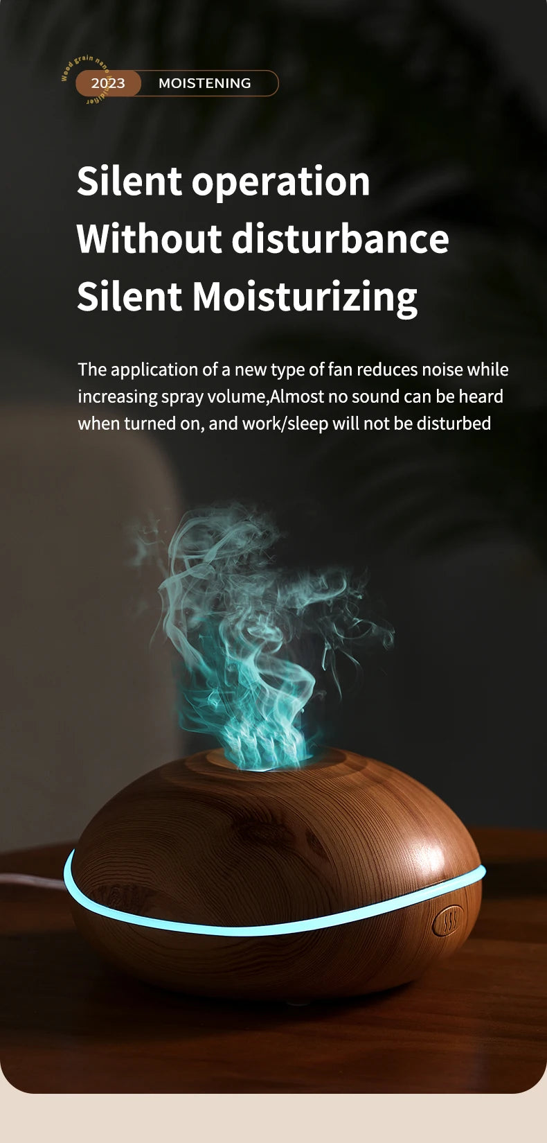Ultrasonic Wood Design Aroma Diffuser