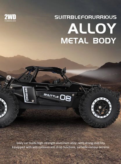 High-Speed All-Terrain RC Car with LED Lights