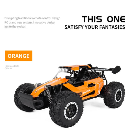 High-Speed All-Terrain RC Car with LED Lights