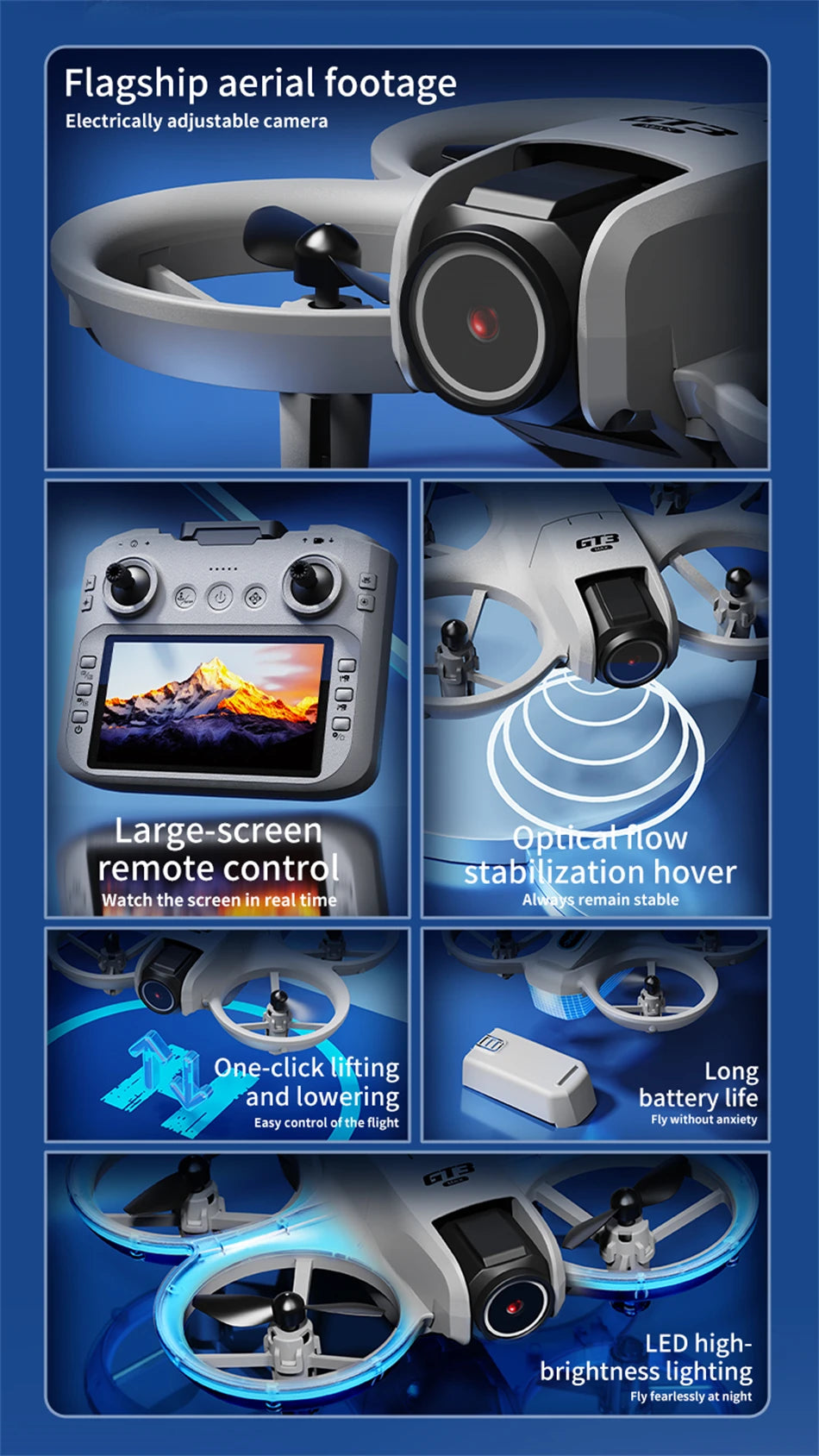 GT3 Max Pro Drone with 8K Camera & GPS