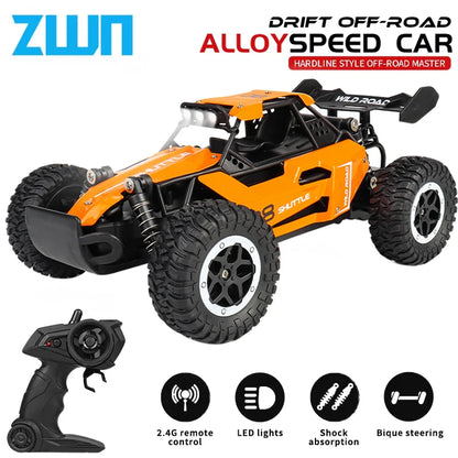 High-Speed All-Terrain RC Car with LED Lights