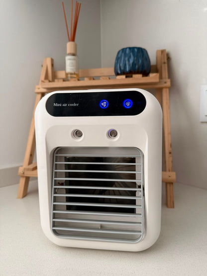 Portable Mini Air Cooler with Humidifier (USB Powered)